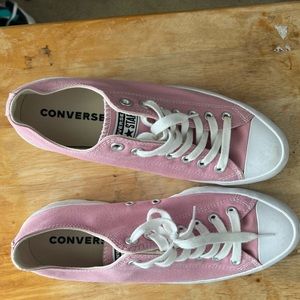 Pink Converse size 10 women -used